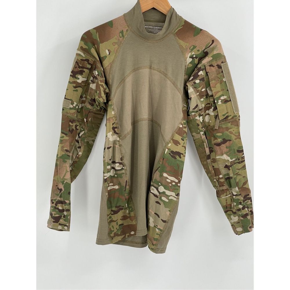 Team Soldier Army Combat Shirt‎ Men XS Camouflage Flame Fire Resistant